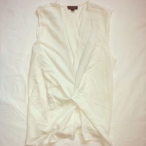 Simple White TopShop twisted front tank top